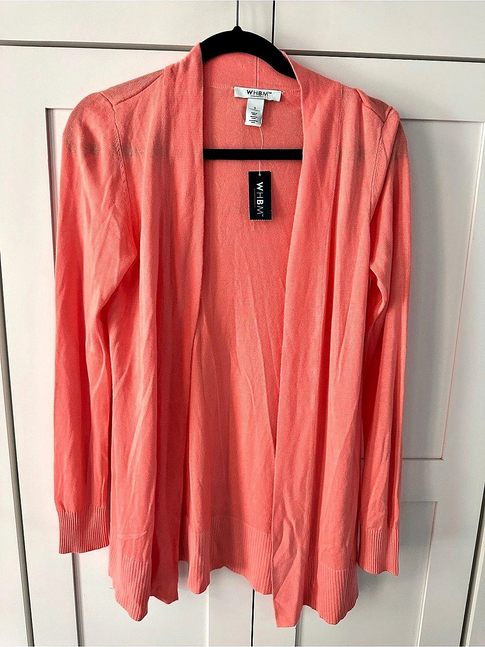 WHBM Women'Small Pink Open Front Cardigan Size Small NWT